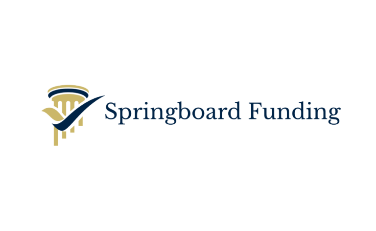 Springboard Funding Logo of Springboard Funding featuring a stylised check mark and gold accents.