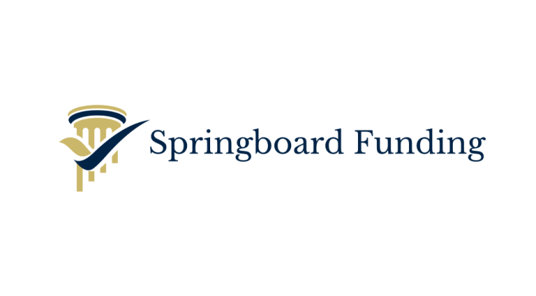 Springboard Funding Logo for Springboard Funding featuring stylised text and a graphic element.