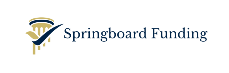 Springboard Funding Logo of Springboard Funding with stylised text and an upward arrow graphic.