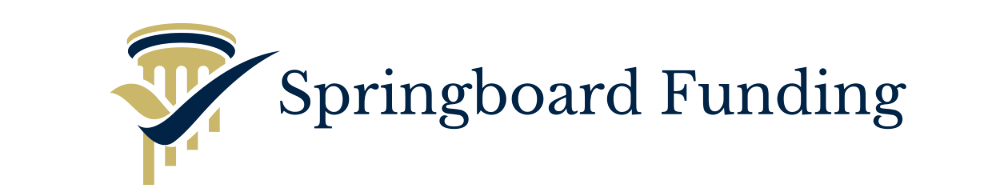 Springboard Funding Logo of Springboard Funding with a stylised checkmark and blue text.
