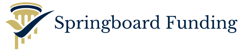 Springboard Funding Logo of Springboard Funding featuring a stylised hand and checkmark design.